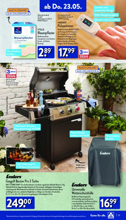 Gasgrill Boston Pro 3 Turbo