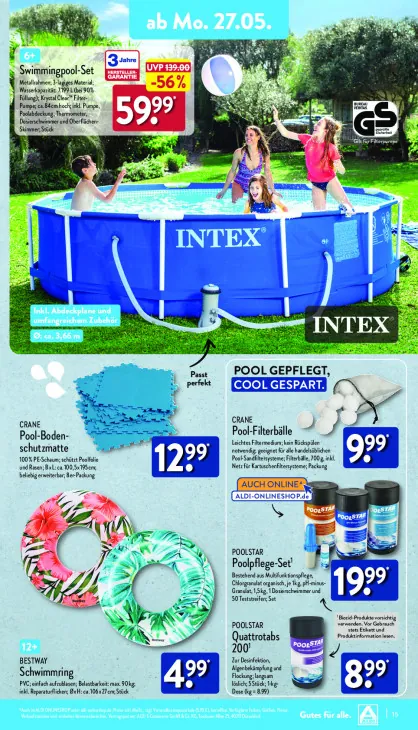 Pool-Bodenschutzmatte