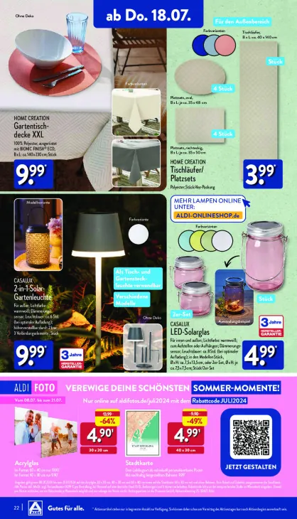 2-in-1-Solar-Gartenleuchte