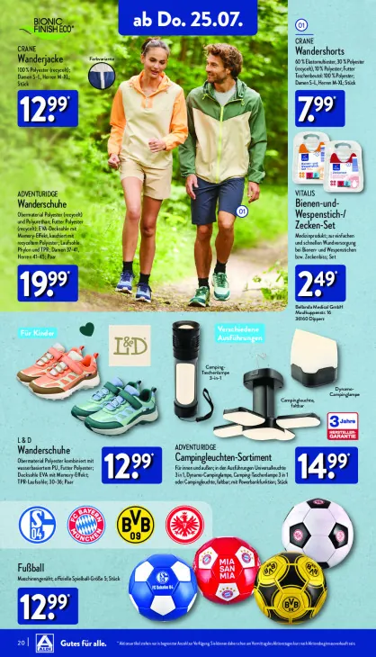 Campingleuchten-Sortiment