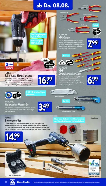 3,6-V-Akku-Handschrauber