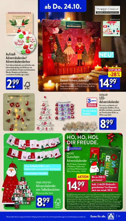 Adventskalender zum Selbstbestücken