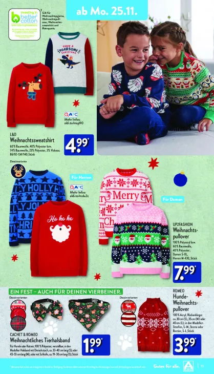 Hunde-Weihnachtspullover