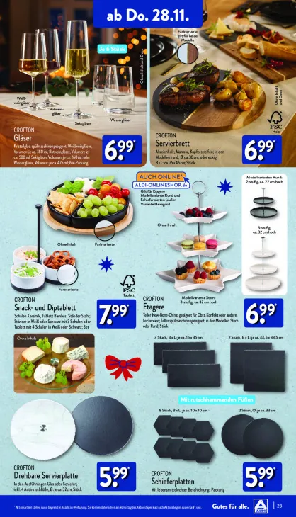 Drehbare Servierplatte