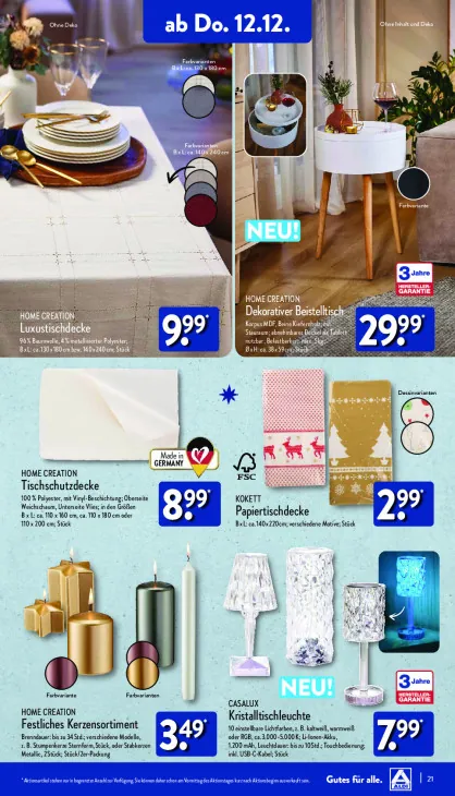 Dekorativer Beistelltisch