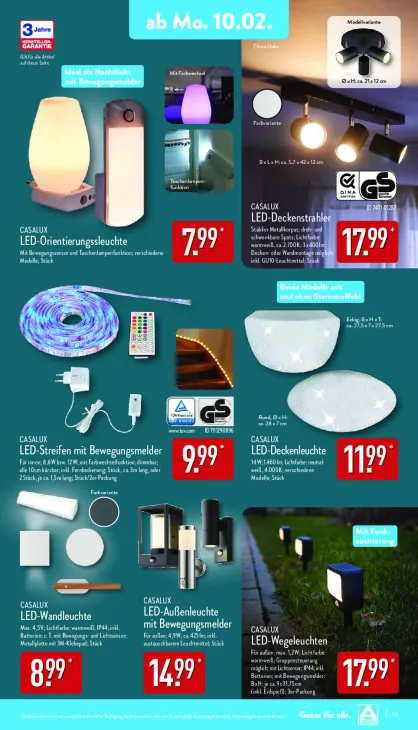 LED-Außenleuchte mit Bewegungsmelder