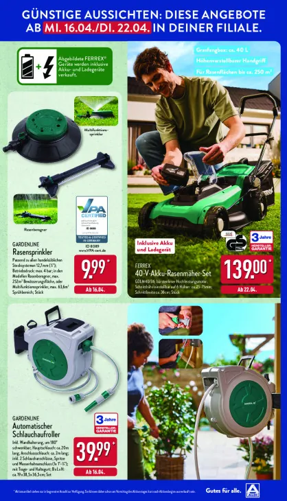 40-V-Akku-Rasenmäher-Set