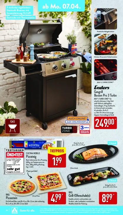 Gasgrill Boston Pro 3 Turbo