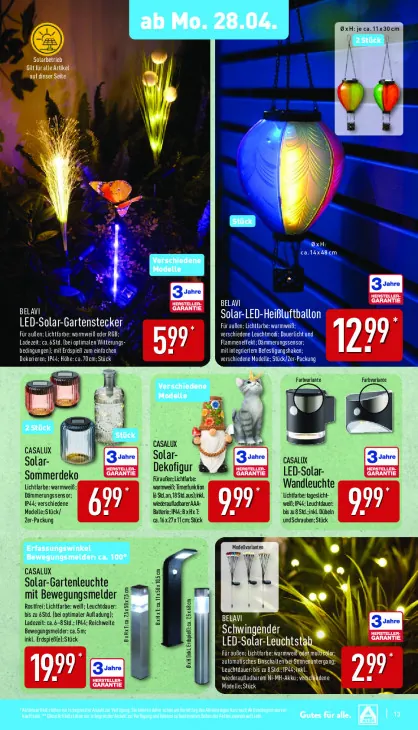 LED-Solar-Gartenstecker