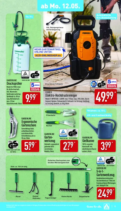 5-in-1-Gartenwerkzeug