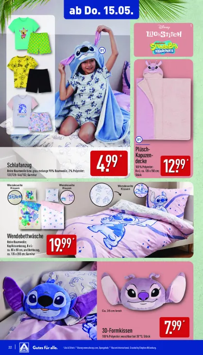 3D-Formkissen (Lilo & Stitch)