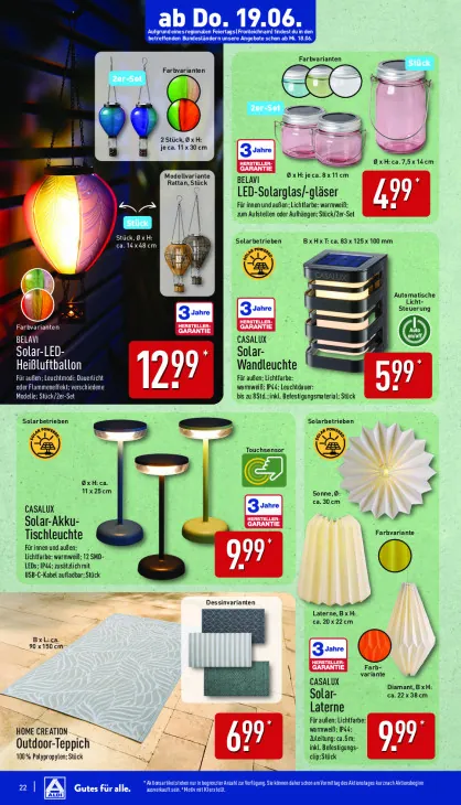 LED-Solarglas/-gläser