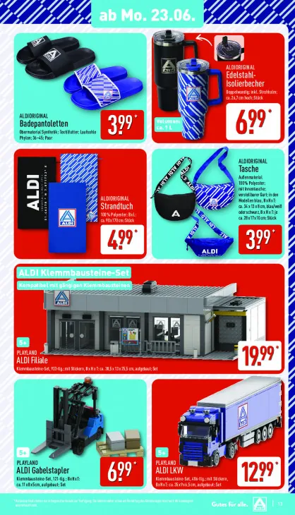 ALDI Filiale Klemmbausteine-Set