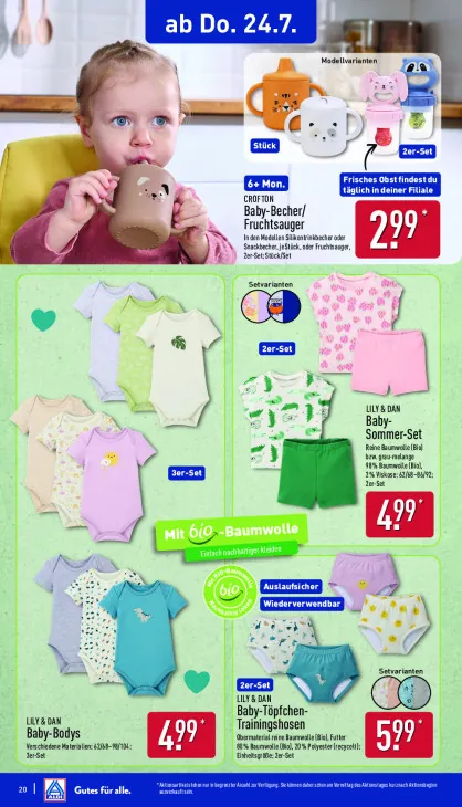 Baby-Becher/Fruchtsauger