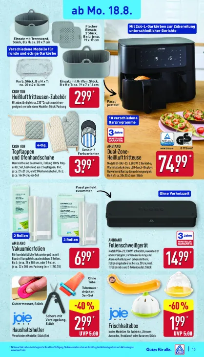 Dual-Zone-Heißluftfritteuse