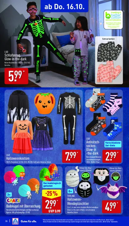 Antirutschsocken Glow-in-the-dark