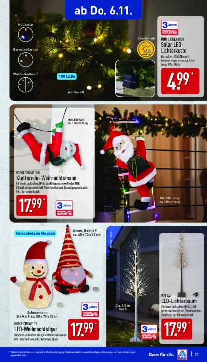 Kletternder Weihnachtsmann