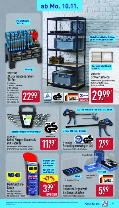 Gabel-Ringschlüsselsatz mit Ratsche