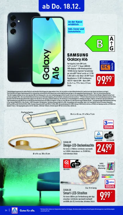 Design-LED-Deckenleuchte