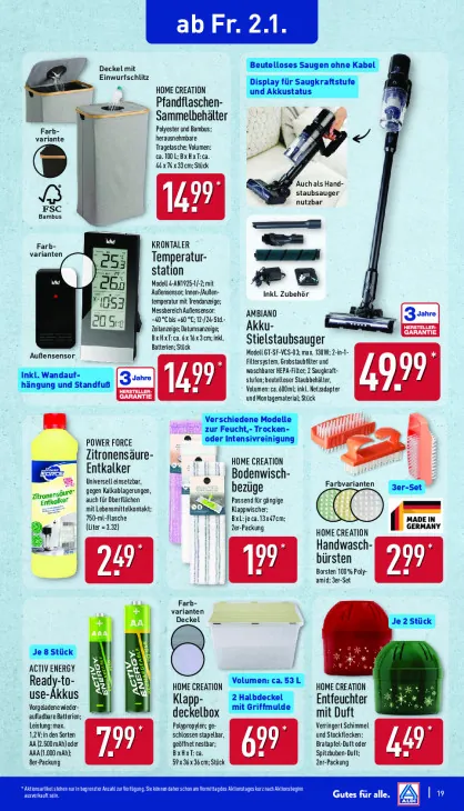 Akku-Stielstaubsauger