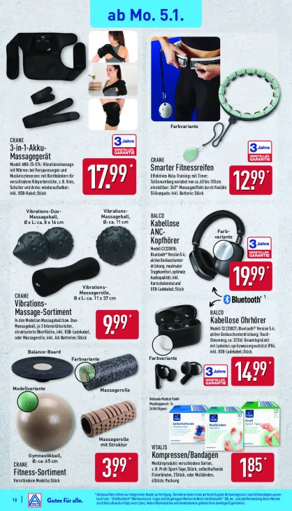 3-in-1-Akku-Massagegerät