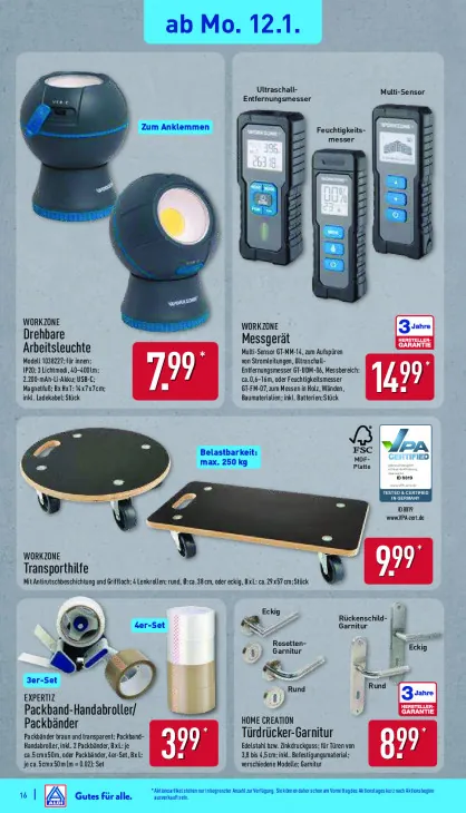 Drehbare Arbeitsleuchte