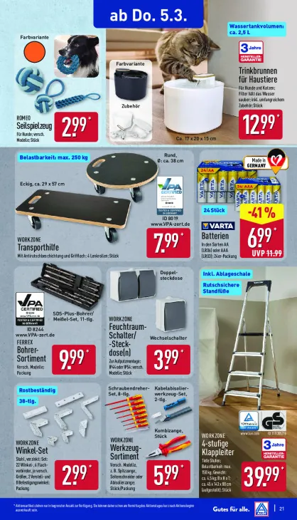 4-stufige Klappleiter