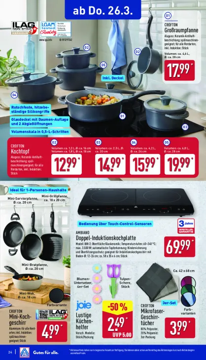 Doppel-Induktionskochplatte