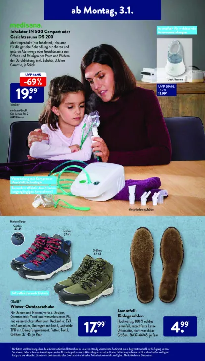 Inhalator IN 500 Compact oder Gesichtssauna DS 200