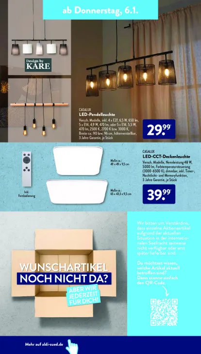 LED-CCT-Deckenleuchte