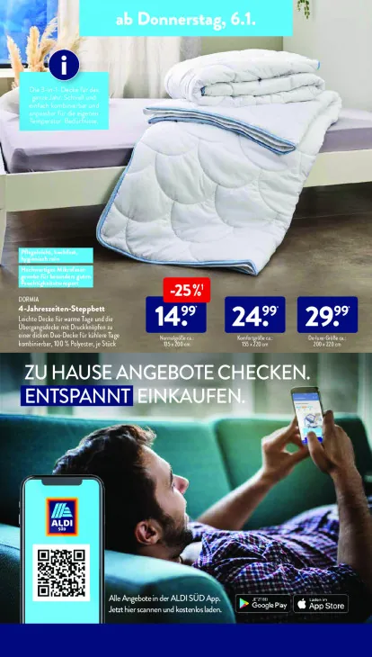 4-Jahreszeiten-Steppbett