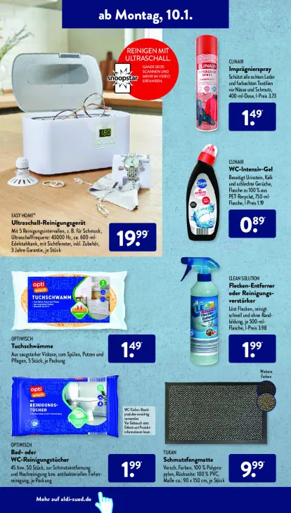 Bad- oder WC-Reinigungstücher