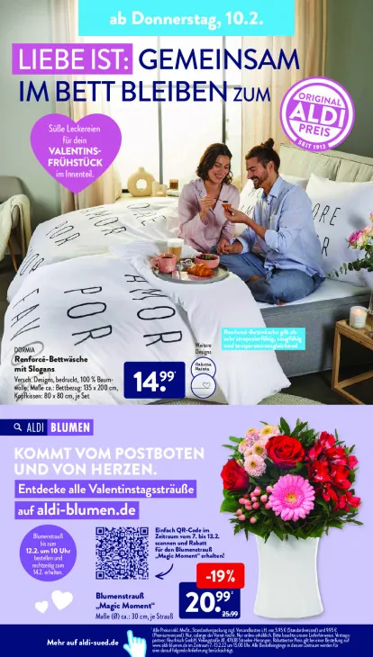 Renforcé-Bettwäsche mit Slogans