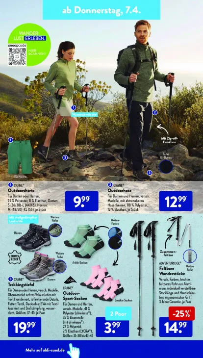 Faltbare Wanderstöcke