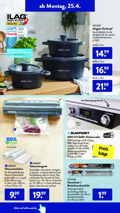 Aluguss-Kochtopf 18 cm