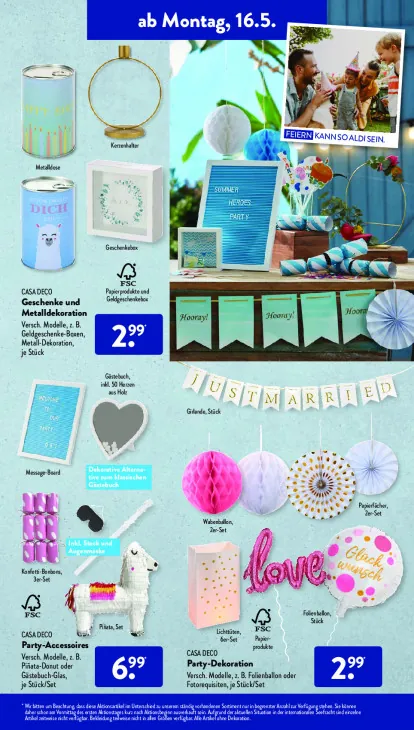 Geschenke und Metalldekoration