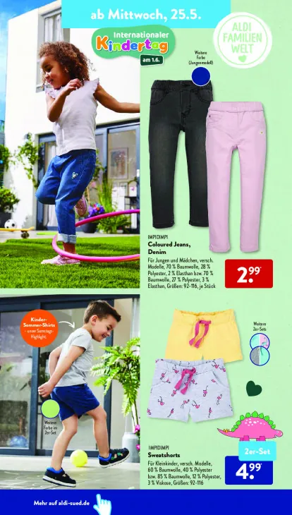 Coloured Jeans, Denim