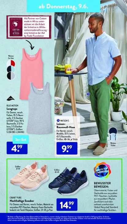 Leinen-Baumwoll-Hose