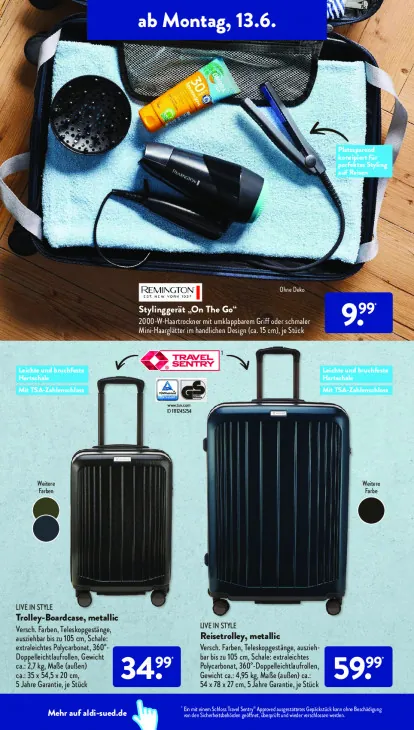 Reisetrolley, metallic