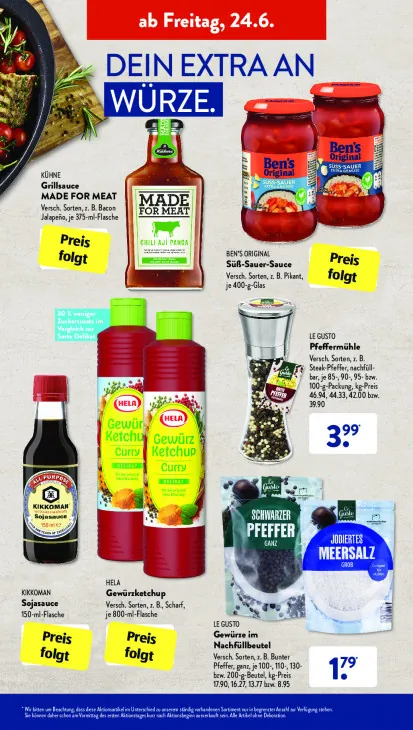 Gewürze im Nachfüllbeutel