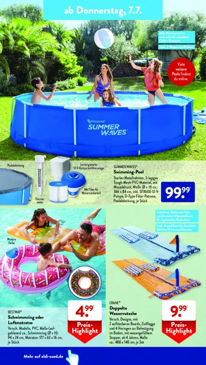 Doppelte Wasserrutsche