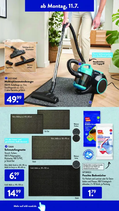 Feuchte Bodentücher