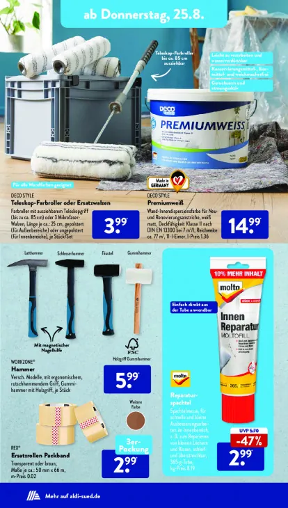 Ersatzrollen Packband