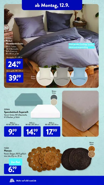 Perkal-Wendebettwäsche (Komfortgröße)