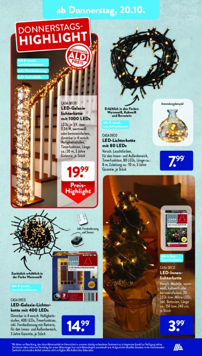 LED-Galaxie Lichterkette mit 1000 LEDs