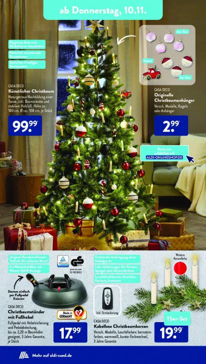 Christbaumständer mit Fußhebel