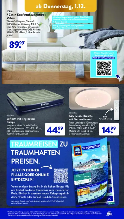 7-Zonen-Komfortschaummatratze Deluxe