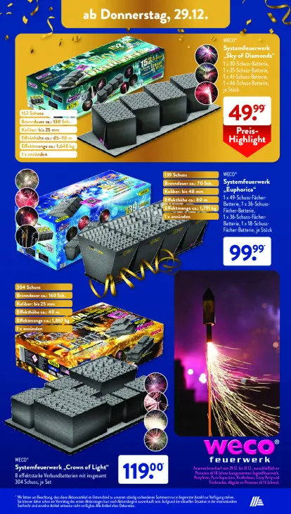 Systemfeuerwerk "Crown of Light"