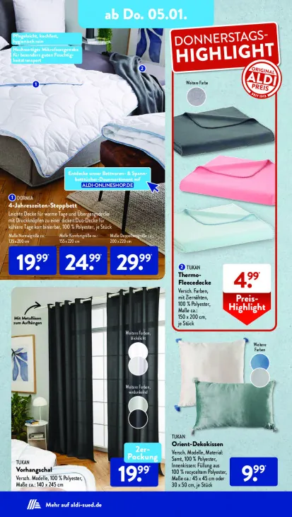 4-Jahreszeiten-Steppbett