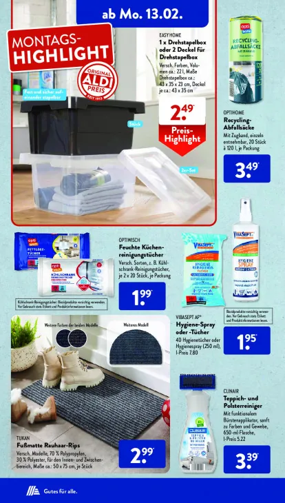 1 x Drehstapelbox oder 2 Deckel für Drehstapelbox